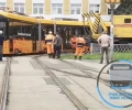 Новый трамвай сошел с рельсов в Екатеринбурге